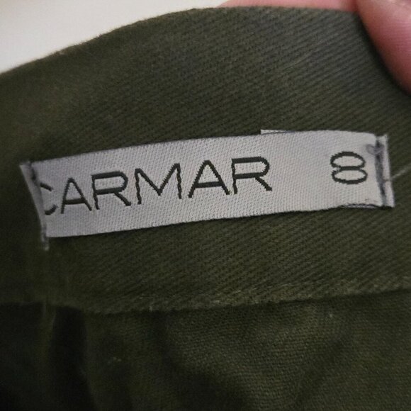 Carmar Los Angeles LF Army Green Goth Punk Emo Chain Embellished Mini Skirt Size - Picture 8 of 9